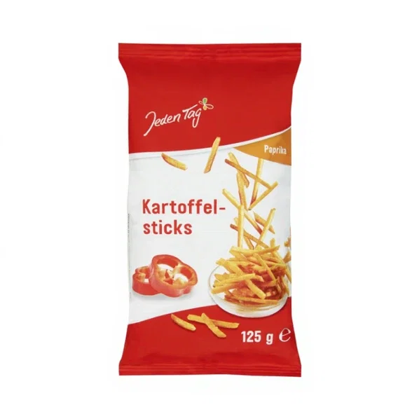 3x Jeden Tag Kartoffelsticks Paprika (125g)