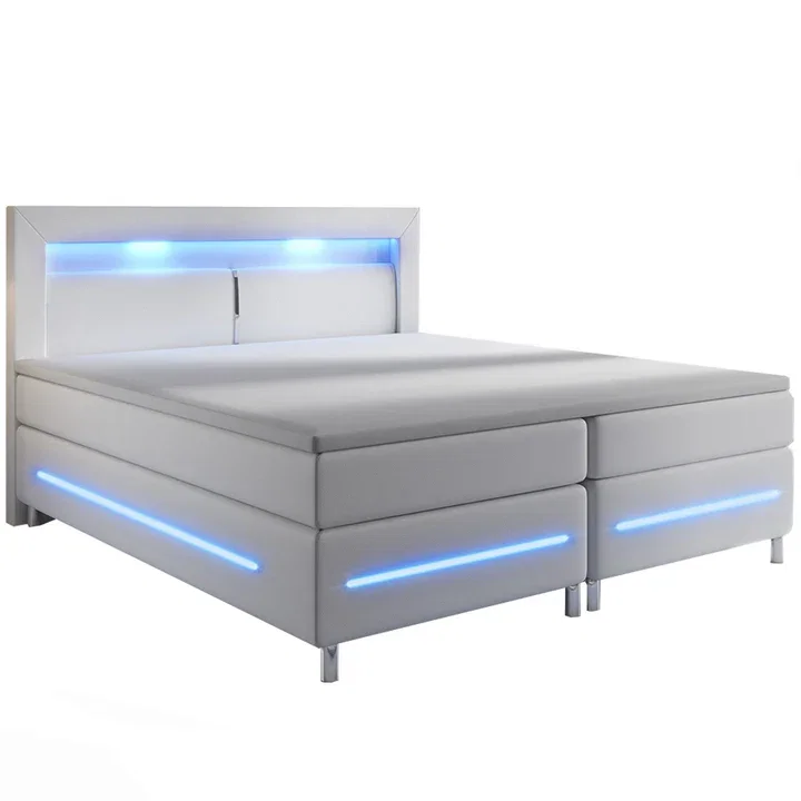 Juskys Boxspringbett Norfolk weiss Juskys Boxspringbett Norfolk weiss
