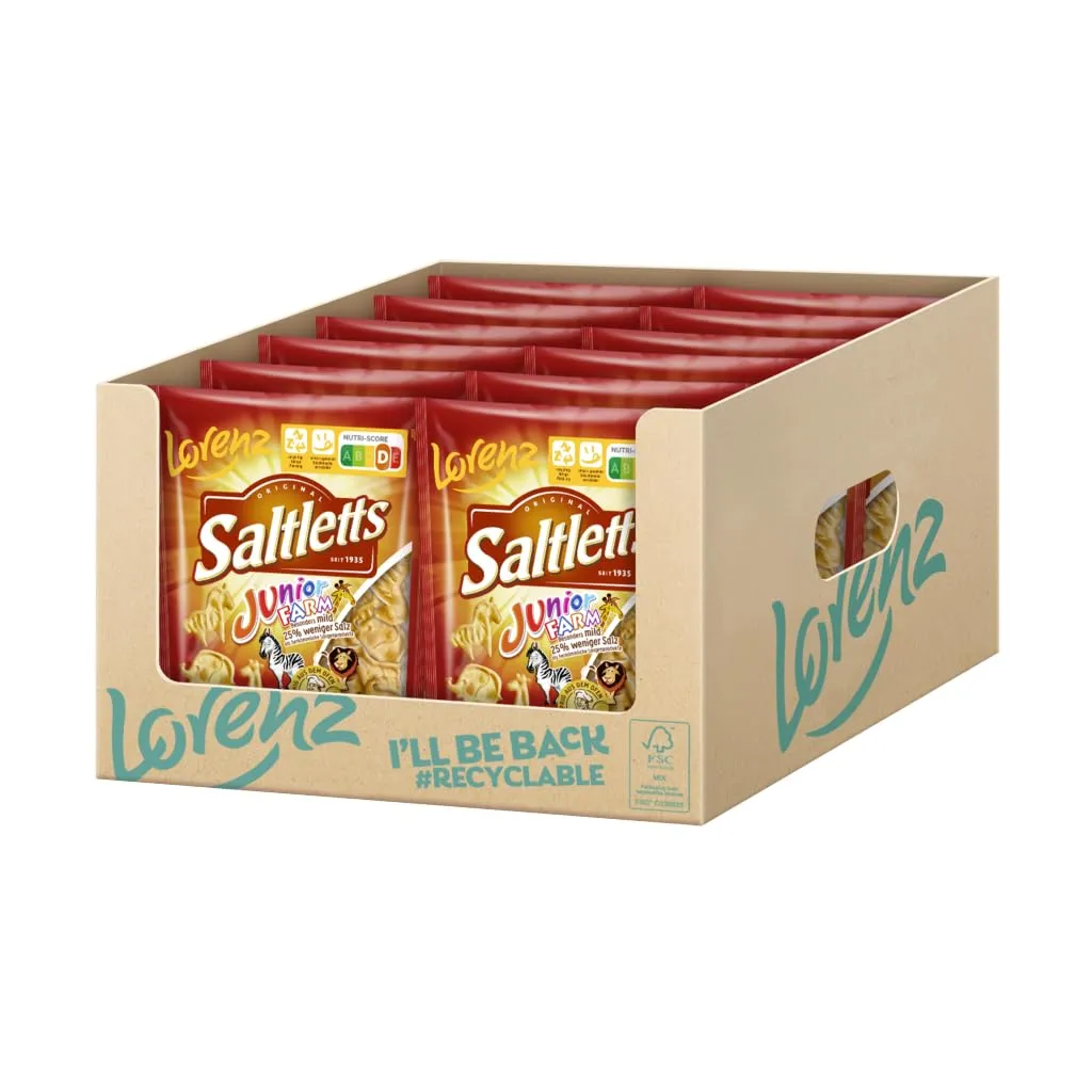 Lorenz Snack World Saltletts Junior Farm 12er Pack (12 x 150 g)