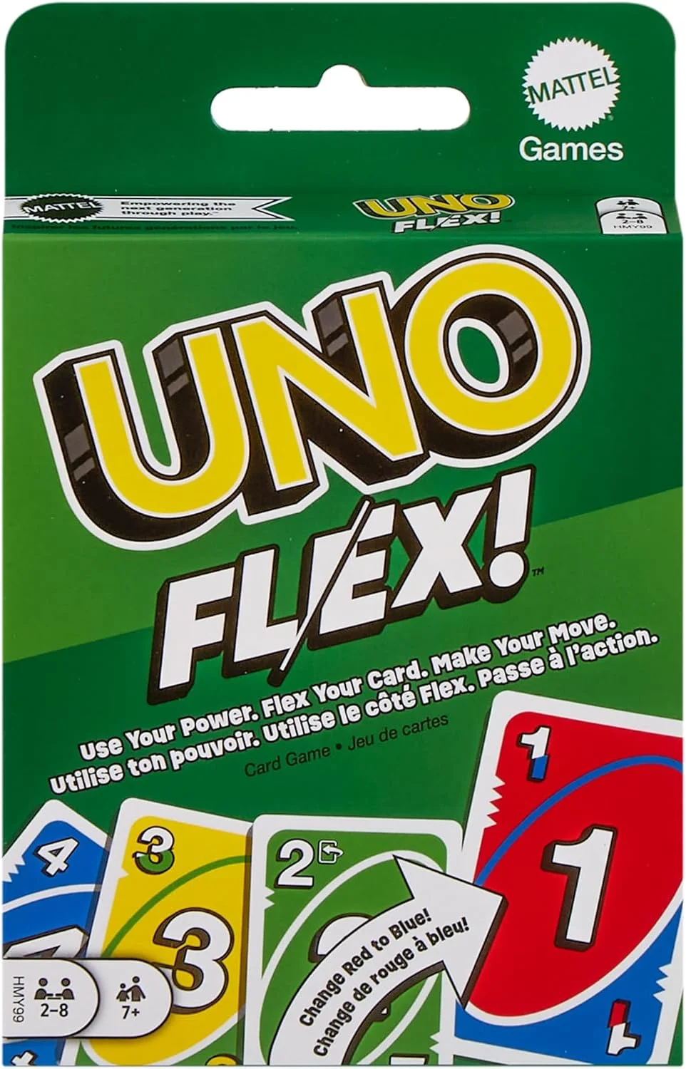 Mattel Games UNO Flex – Das klassische Kartenspiel mit Flex-Karten