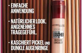 Ein Concealer-Stift mit einer rosa Kappe und einer beige-cremefarbenen Basis, vor einem Hintergrund aus braunen und beige Stäbchen.