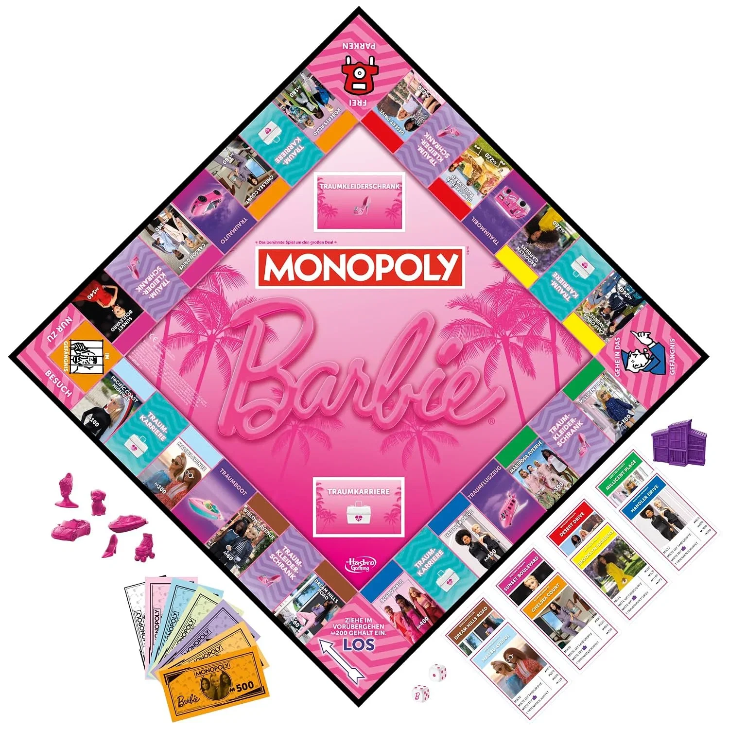 Monopoly Barbie Edition das Klassische Brettspiel inspiriert von Barbies Traumwelt und ihren Abenteuern originelles fue B0CL7L7YWZ 4