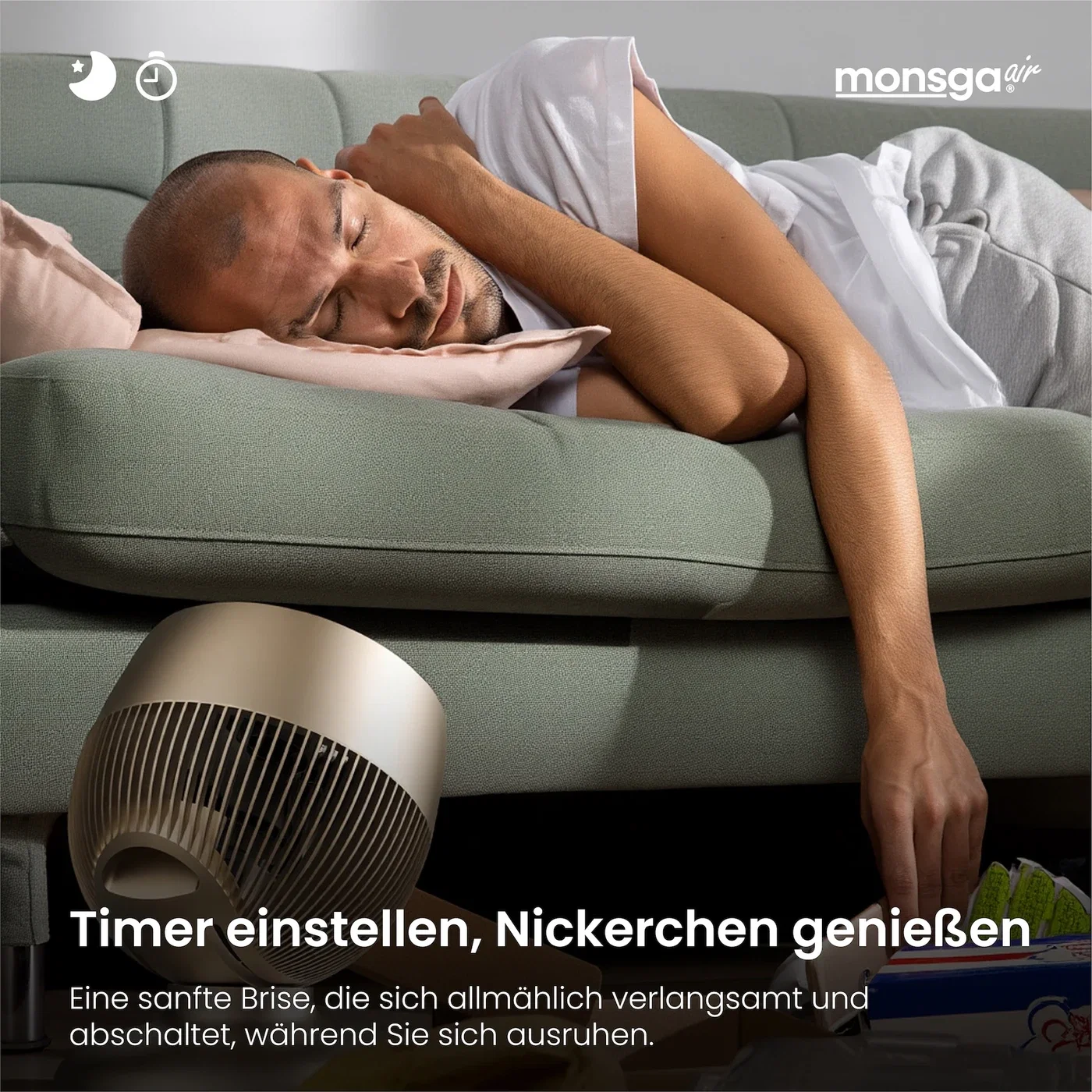Monsga AC200 Turbo-Tischventilator