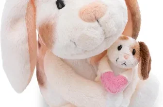 NICI Kuscheltier Hase 20cm mit Hasenkind 6cm