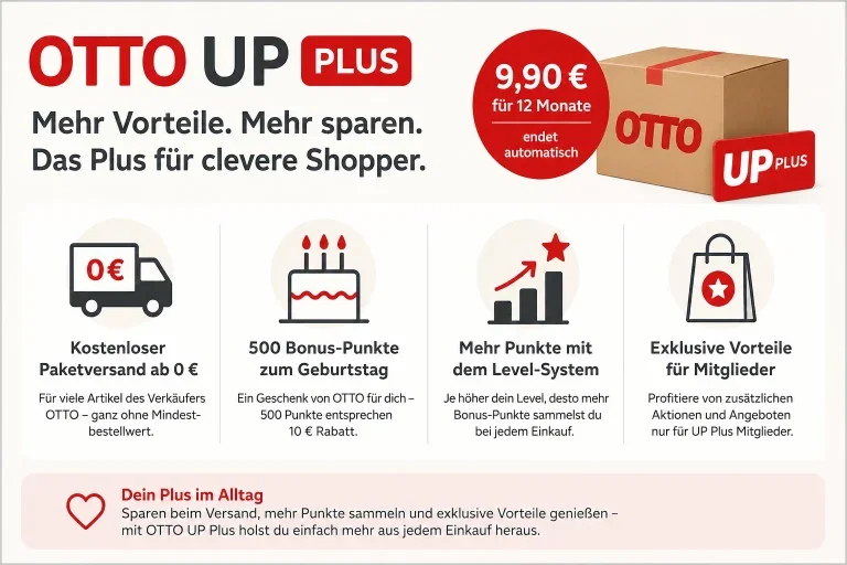 OTTO UP Plus: Wann lohnt sich das Vorteilsprogramm wirklich?