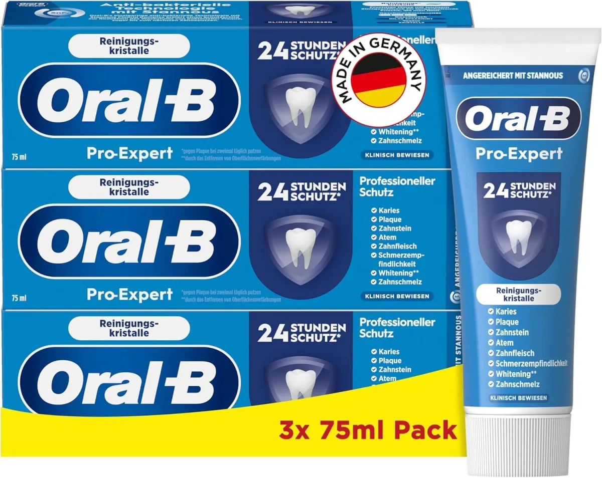 Oral-B Zahnpasta Pro-Expert Professioneller Schutz 3er Pack (3x75ml)