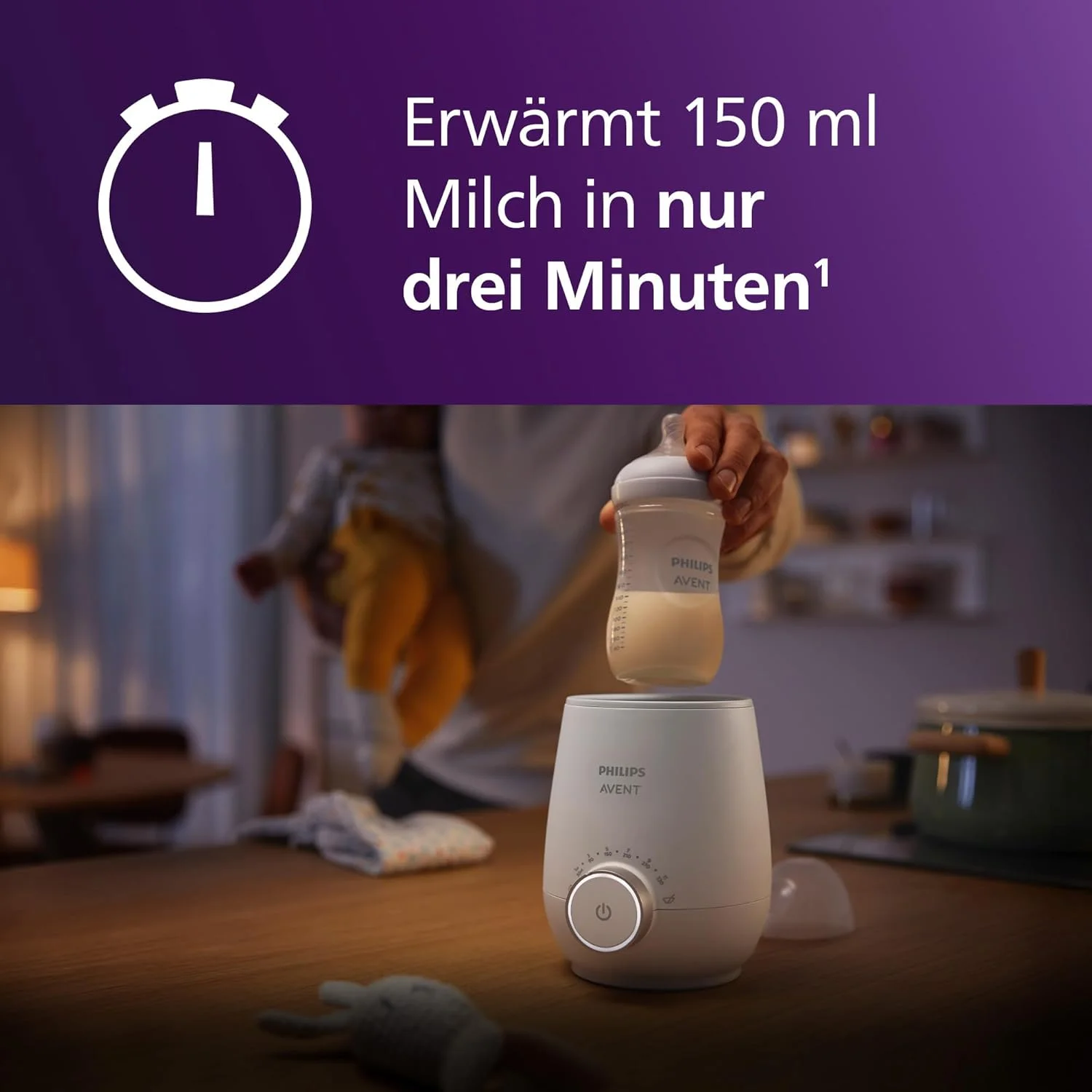Philips Avent Schneller Premium Flaeschchenwaermer mit intelligenter Temperaturregelung Wasserbadtechnologie automatisc B084PMMS2H 2