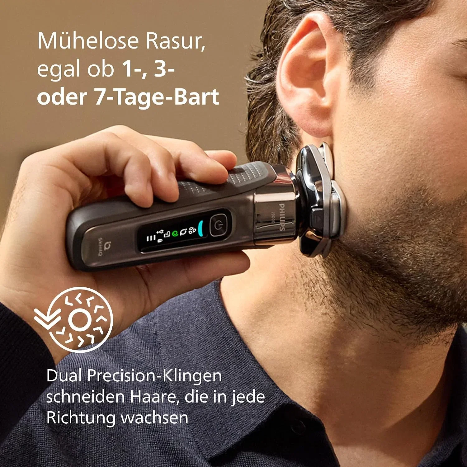 Philips Rasierer i9000 Elektrischer Nass-und Trockenrasierer X9002/30