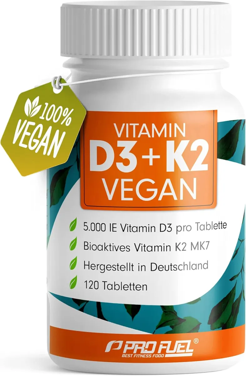PropFuel Vitamin D3 K2 VEGAN 120 Tabletten