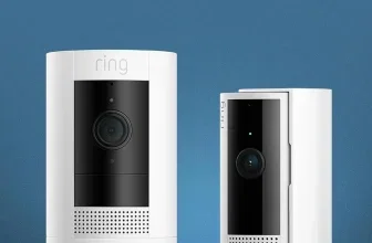 Ring Außenkamera Akku (Stick Up Cam) mit Ring Innenkamera
