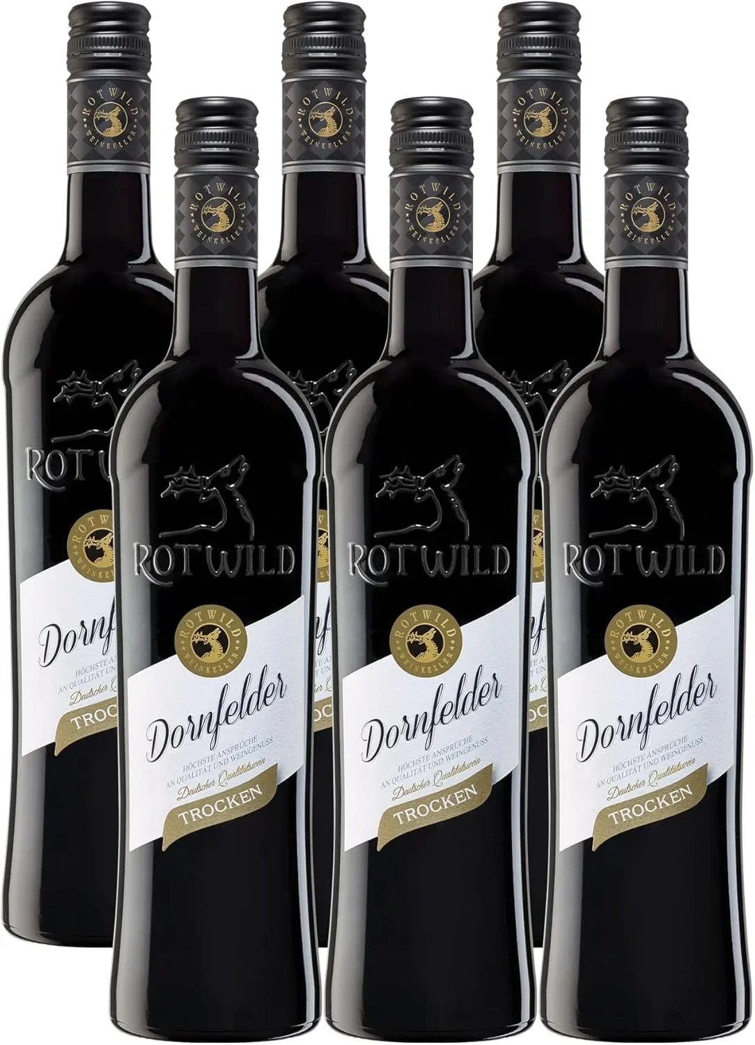 Rotwild Dornfelder Qualitaetswein trocken 6er Pack