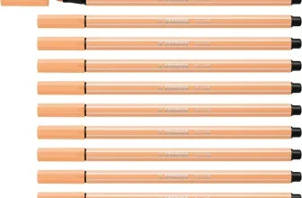 Zehn orangefarbene Filzstifte mit schwarzen Spitzen und ein einzelner Stift mit sichtbarer Spitze, daneben ein Stift ohne Spitze, vor weißem Hintergrund.