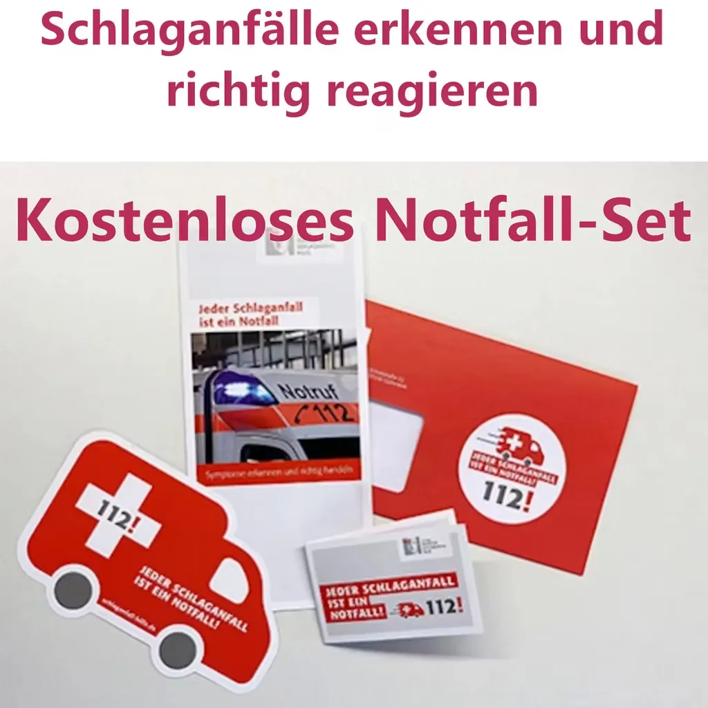 Schlaganfall Gratis Notfall Set Schlaganfall Gratis Notfall Set