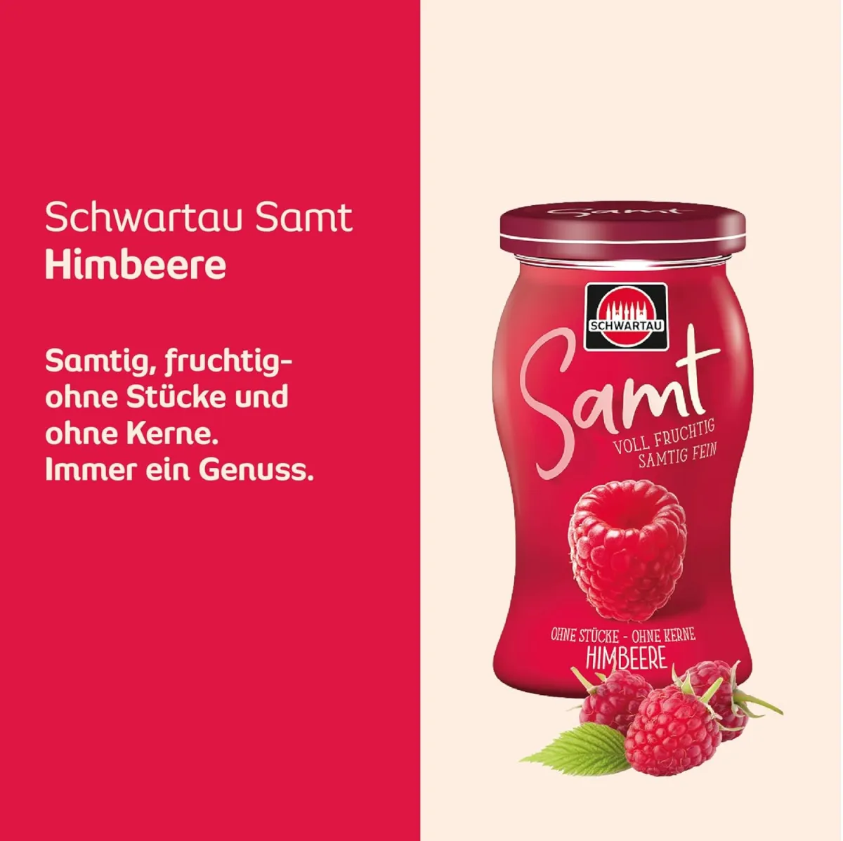 Schwartau Samt Himbeere Fruchtaufstrich (270g)