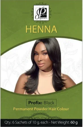 Verpackung von Profix Henna Black Haarfärbemittel