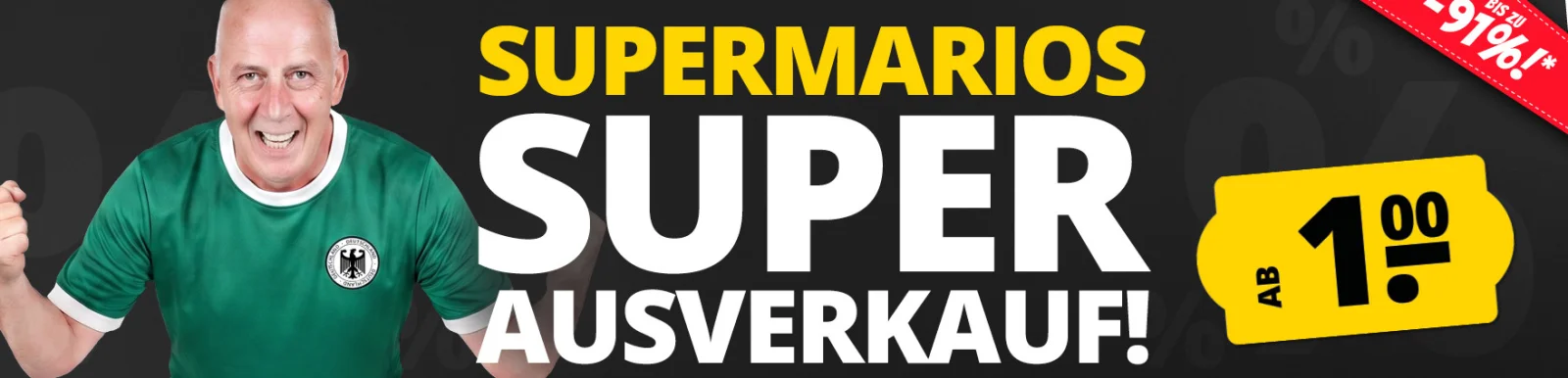 Sportspar SUPER AUSVERKAUF: Neue Schnäppchen ab 1 € mit bis zu 91 % Rabatt