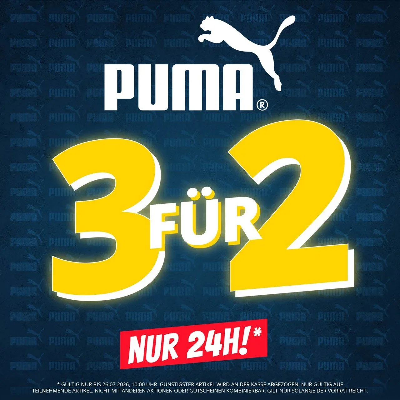 Sportspar PUMA-Aktion: 3 Artikel kaufen, nur 2 bezahlen