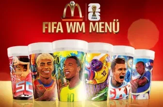 McDonald's FIFA World Cup Menü mit Sammelbechern