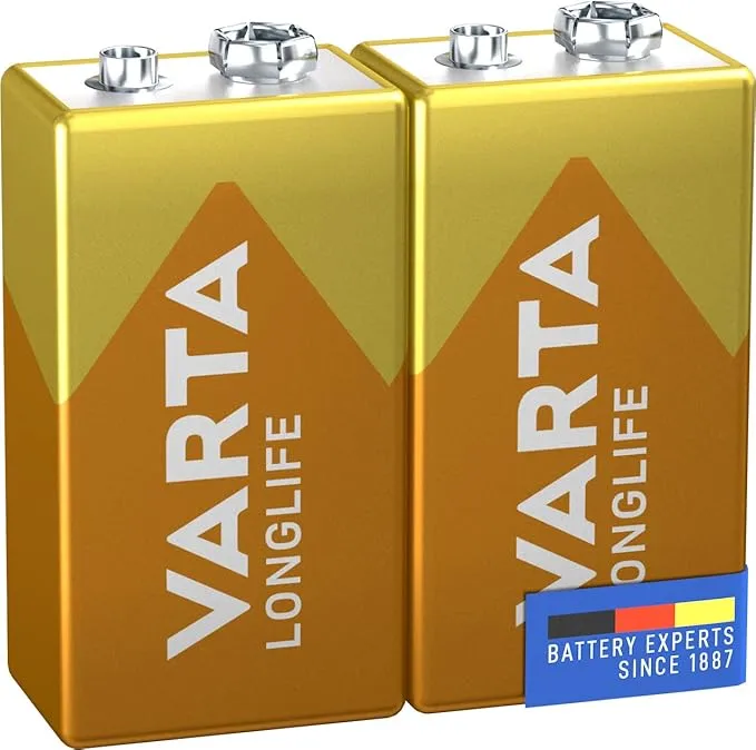 VARTA Batterien 9V Blockbatterie 2 Stueck VARTA Batterien 9V Blockbatterie 2 Stück