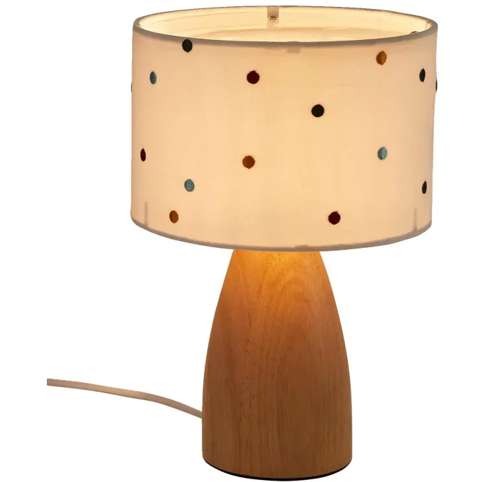 VERTBAUDET Kinderzimmer Nachttischlampe Tupfen Stickerei beige mehrfarbig ON VERTBAUDET Kinderzimmer Nachttischlampe Tupfen Stickerei beige mehrfarbig ON