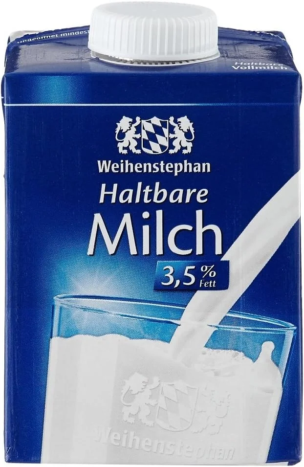 Weihenstephan Haltbare Milch 3.5 Prozent, 12er Pack (12 x 500 ml)