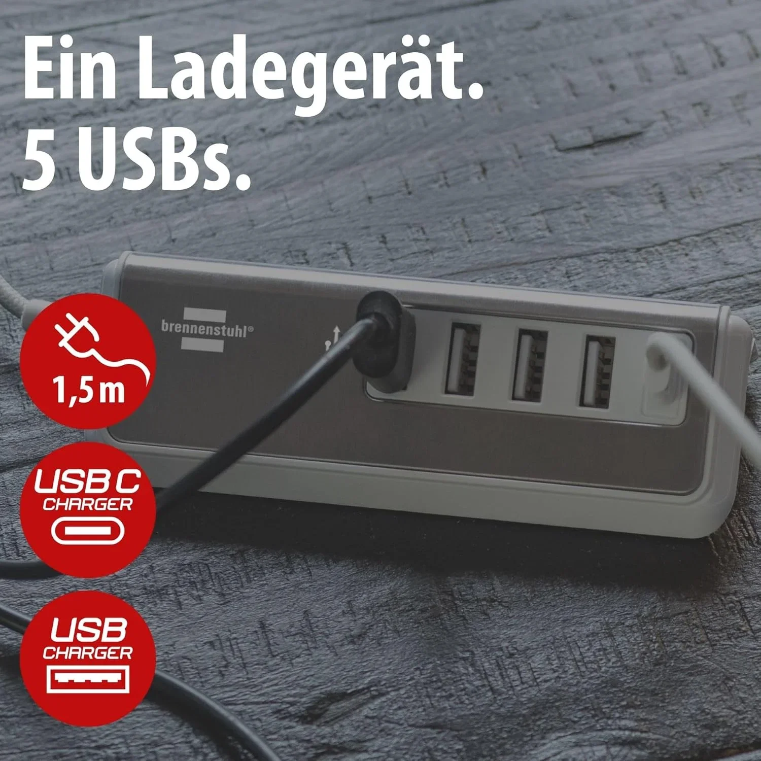 brennenstuhl Estilo USB Ladegeraet 2