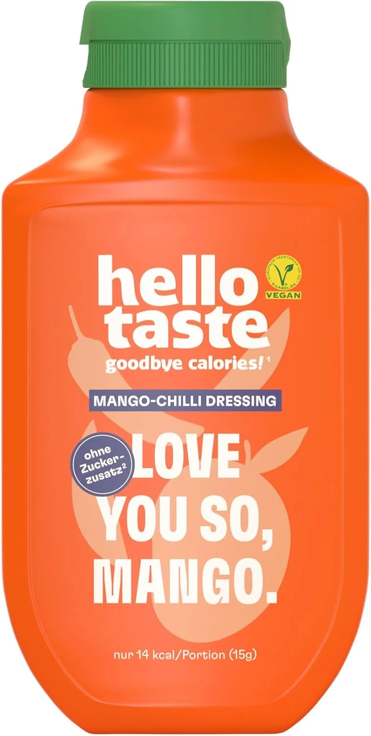 hellotaste Mango Chili Dressing kalorienreduziert ohne Zuckerzusatz voller Geschmack Fuer Gerichte zum Grillen uvm. Vegan aspartamfrei glutenfrei sojafrei hellotaste Mango Chili Dressing kalorienreduziert ohne Zuckerzusatz voller Geschmack Fuer Gerichte zum Grillen uvm. Vegan aspartamfrei glutenfrei sojafrei
