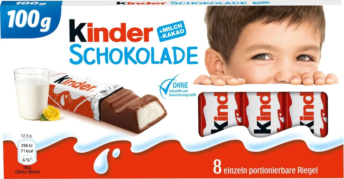kinder Schokolade 8 Riegel (8×12.5g)