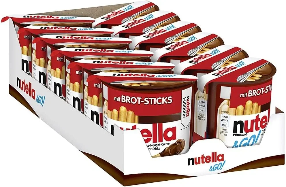 3x nutella & GO! – Knusprige Brot-Sticks und Nuss-Nugat-Creme 12er Pack