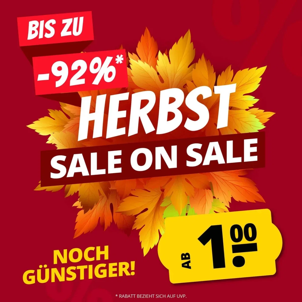 Sportspar Herbst Sale on Sale: Schnäppchen starten schon ab 1 €