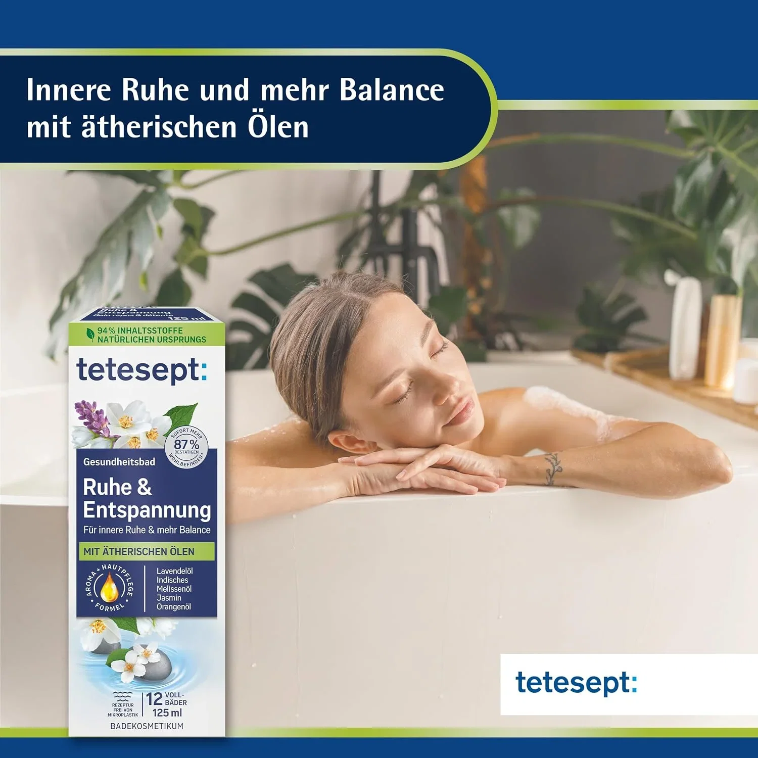 tetesept Ruhe Entspannung Bad 1 x 125 ml Gesundheitsbad mit 5 aetherischen Oelen fuer innere Ruhe und mehr Balance – B0DBZRMM5Q 6