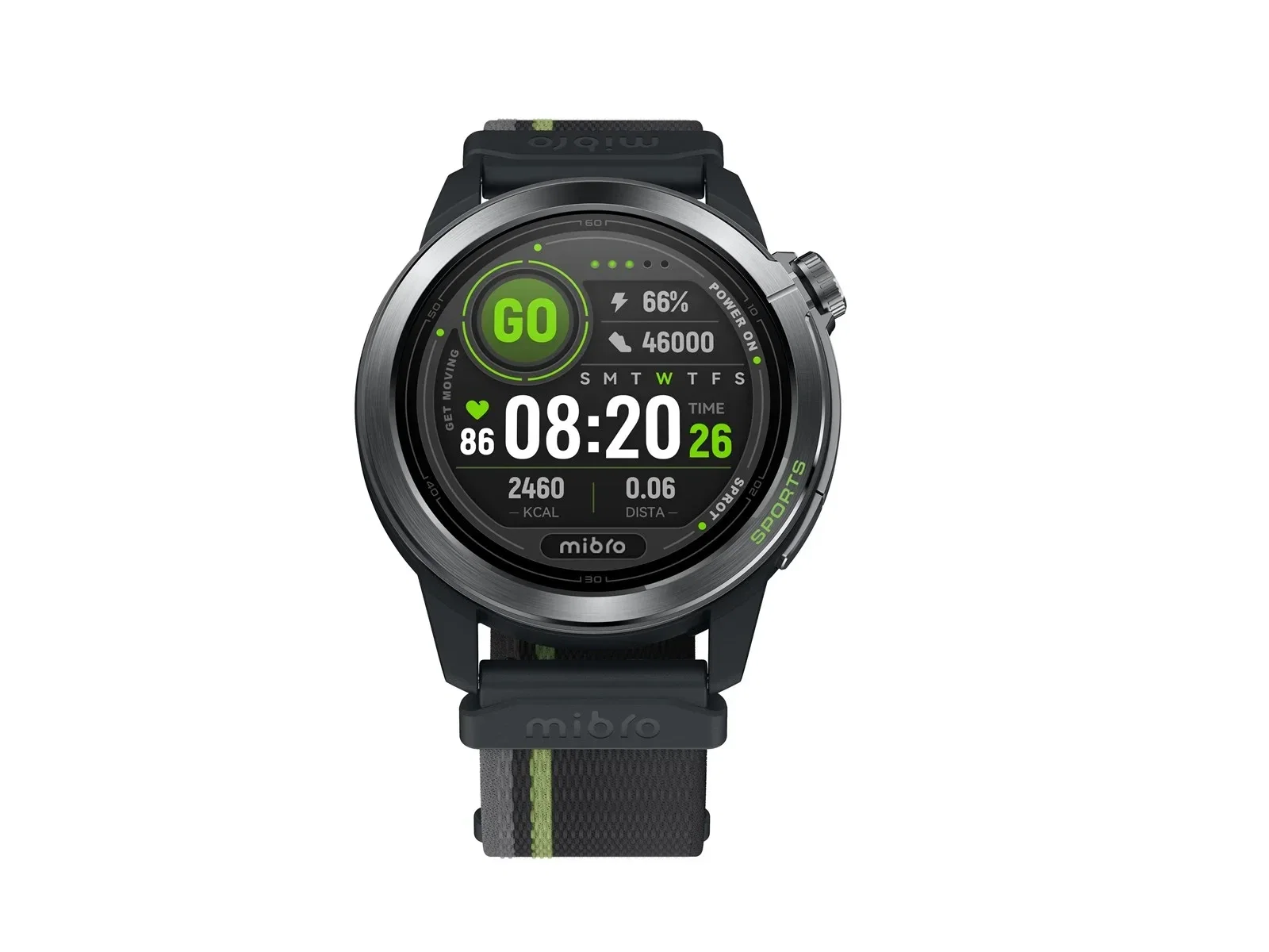 Mibro Gs Active2 – Smartwatch – AMOLED, GPS, 150+ Sportmodi, 5ATM, VO₂max-/SpO₂-/Schlaf- & Herzfrequenz-Tracking (Bis zu 30 Tage Akku)