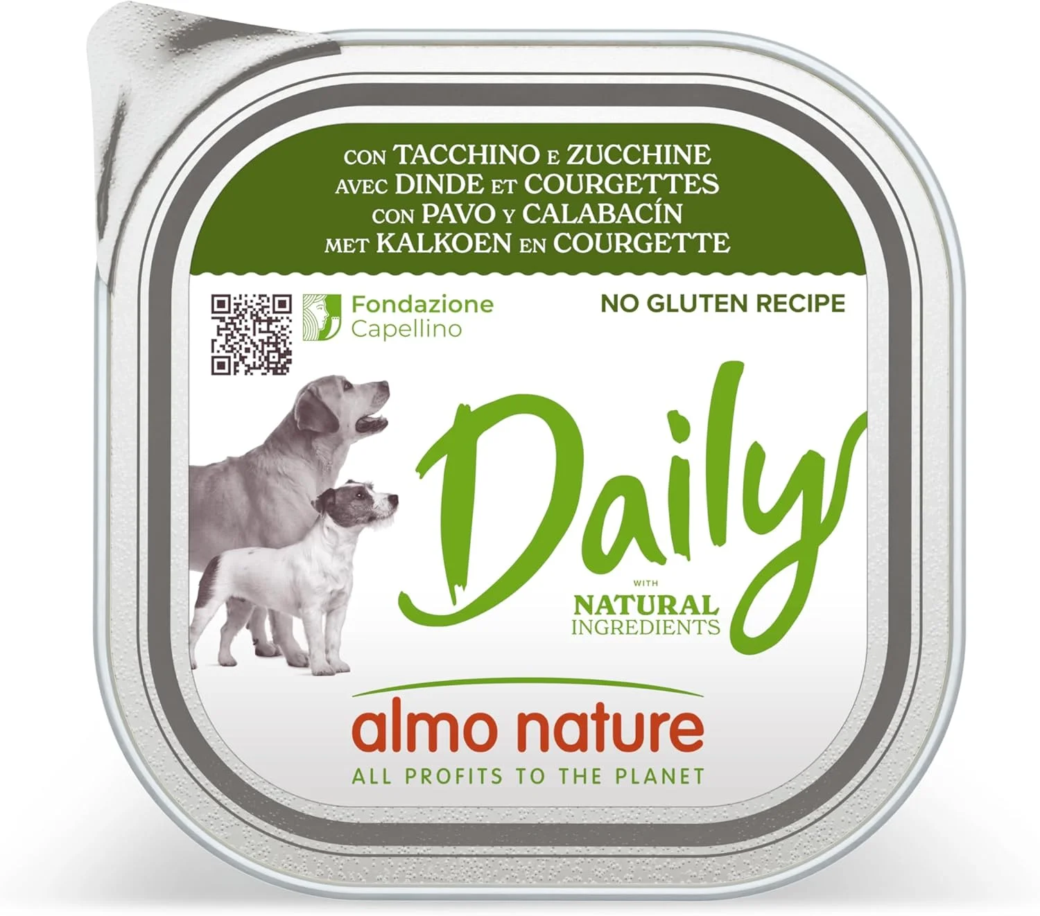 Almo Nature Daily mit Truthahn und Zucchini (9x300g)