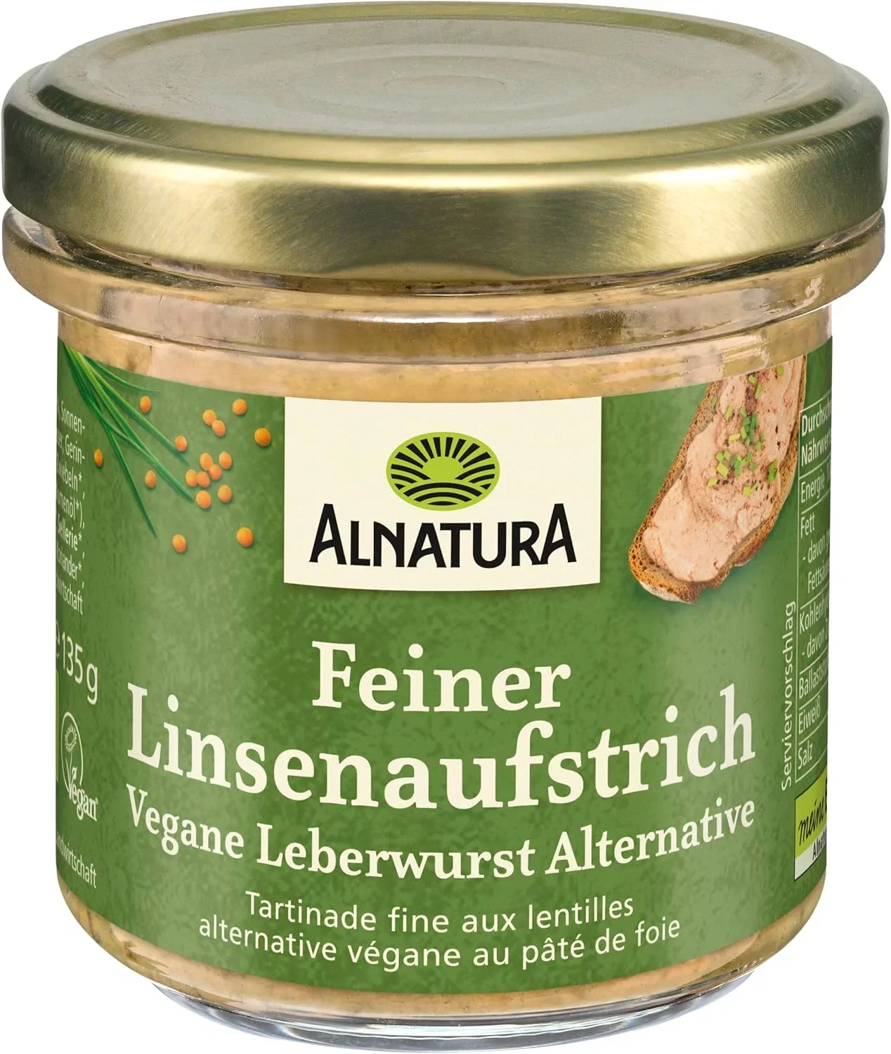 Alnatura Bio Linsenaufstrich Alnatura Bio Linsenaufstrich