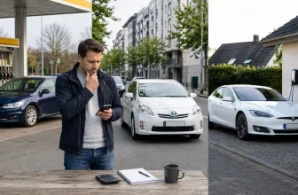 Vergleich von Benziner, Hybrid und Elektroauto bei hohen Spritpreisen