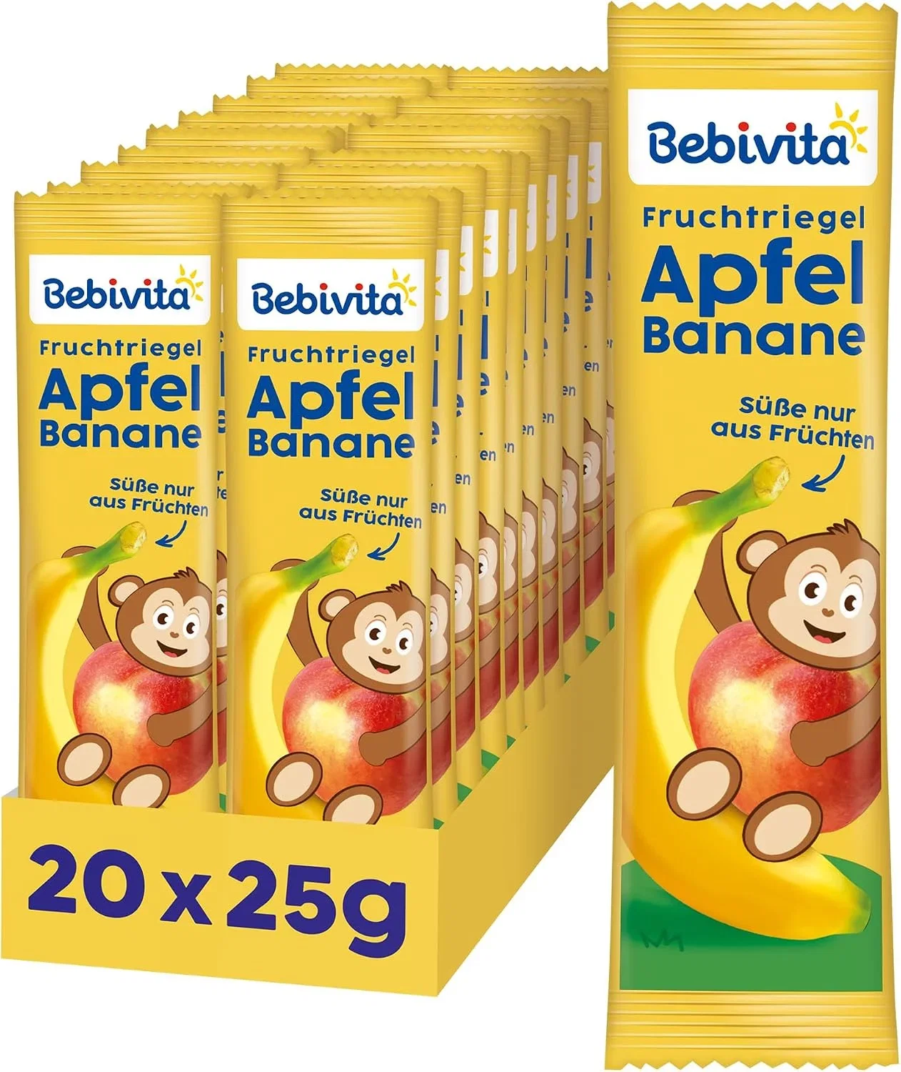Bebivita Fruchtriegel Apfel-Banane 20er Pack (20x25g)
