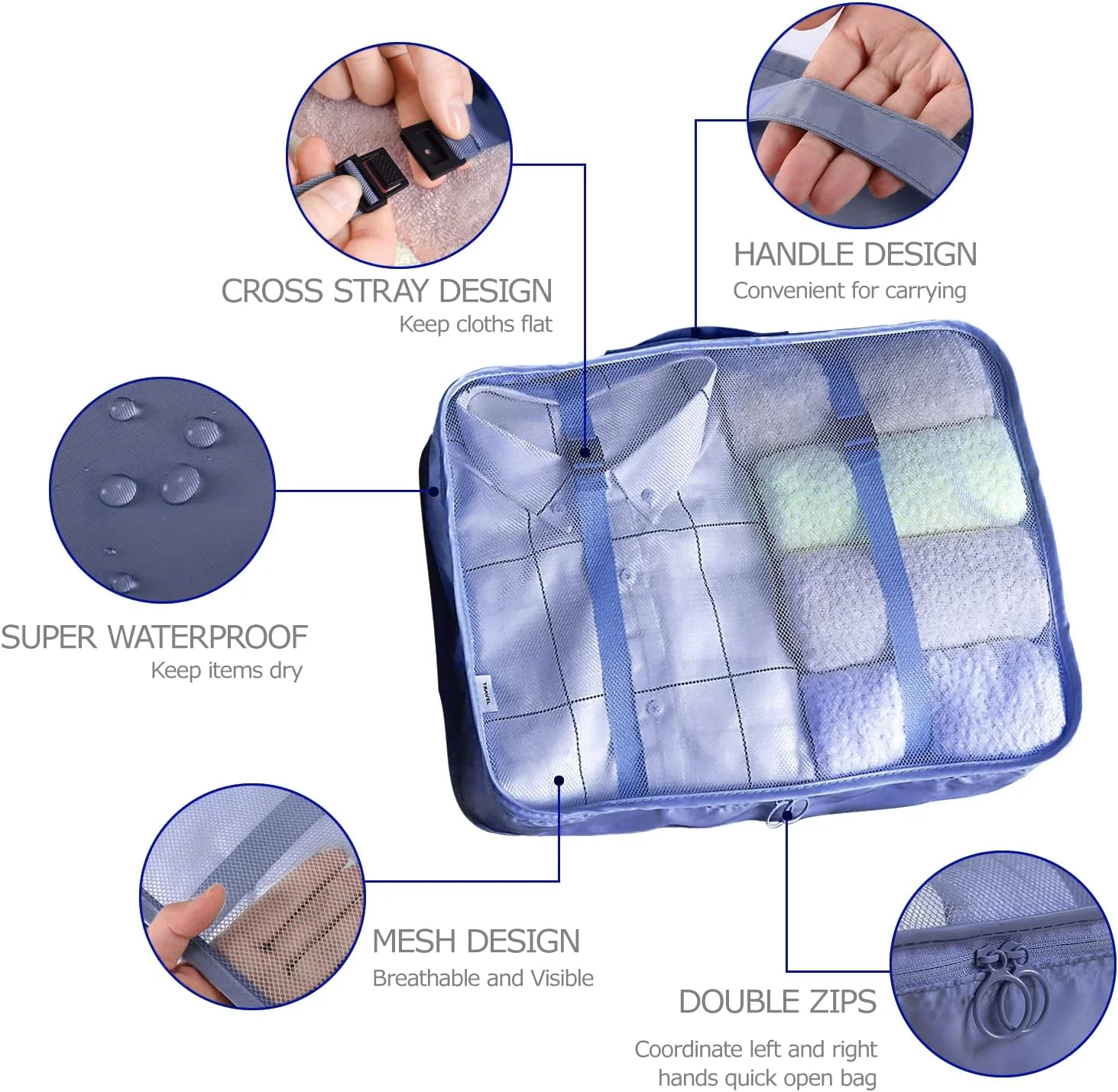BillyBath Koffer Organizer 8-teilig