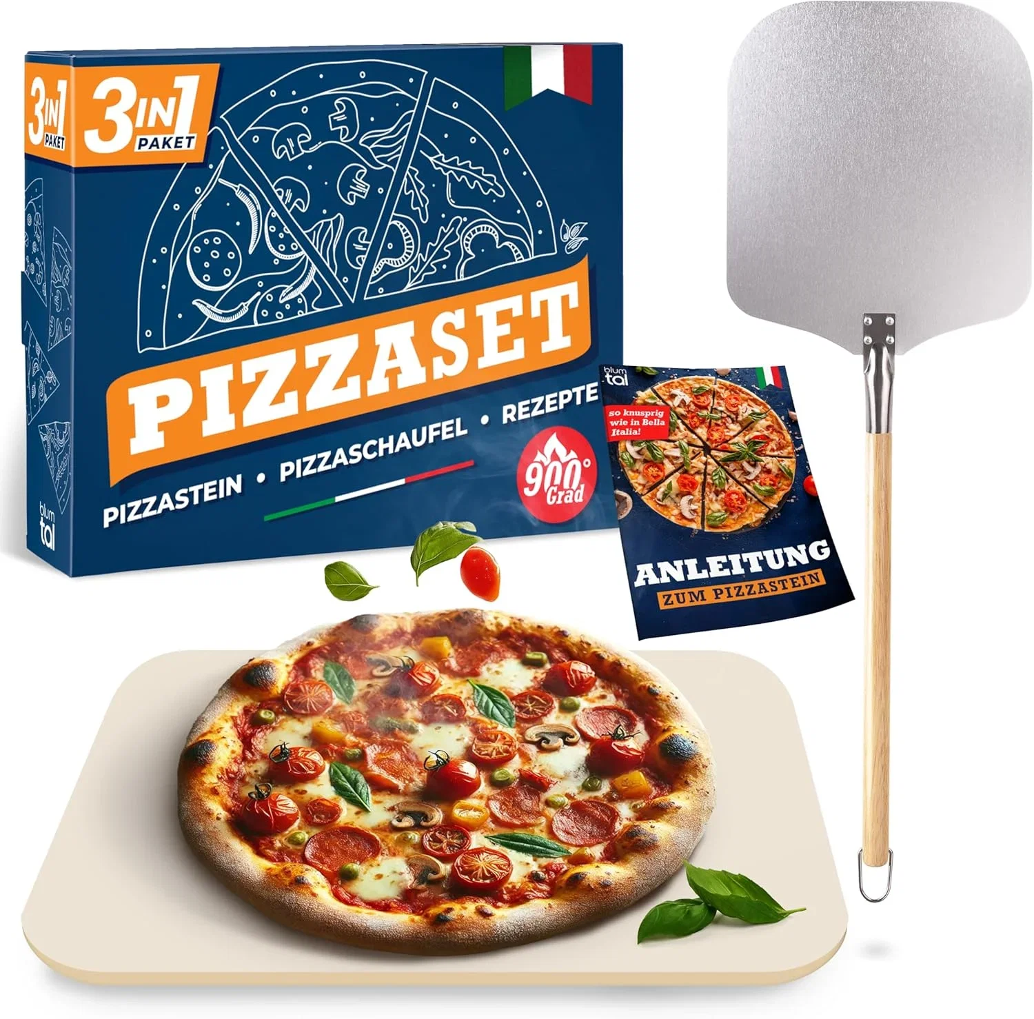 Blumtal Pizzastein Pizzasschieber Blumtal Pizzastein & Pizzasschieber