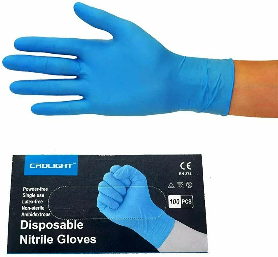 4x CRDLIGHT Nitril Einweghandschuhe latexfrei S-XL – MHD 08/2024 – Restposten