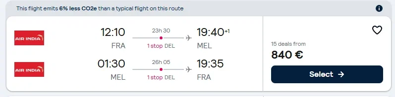 Cheap flights from Frankfurt to Melbourne at Skyscanner 06 07 2026 12 42 Cheap flights from Frankfurt to Melbourne at Skyscanner 06 07 2026 12 42