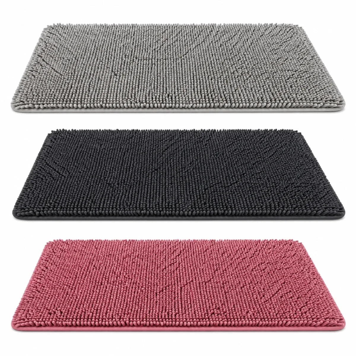 Chenille Badematte Rutschfest