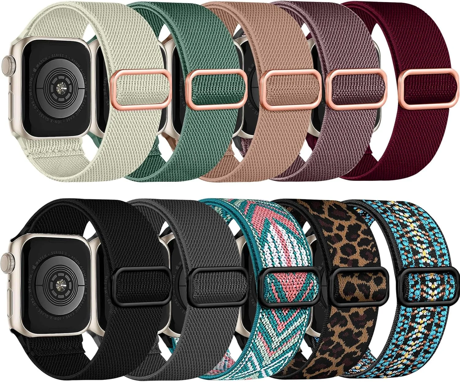 Chinbersky Elastische Armband Kompatibel mit Apple Watch Chinbersky Elastische Armband Kompatibel mit Apple Watch