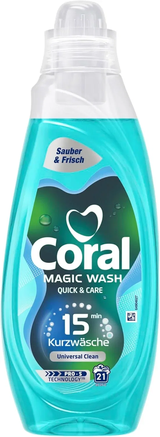Coral Magic Wash Universal Clean Flüssigwaschmittel 21 Waschladungen