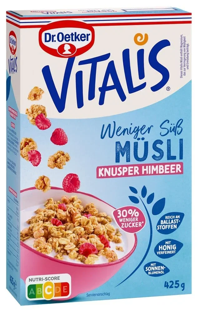 Dr. Oetker Vitalis Weniger Suess Knusper Himbeere Knuspermuesli mit leckeren Himbeeren 1er Packung 425g B0158HYL8G 1 Dr. Oetker Vitalis Weniger Suess Knusper Himbeere Knuspermuesli mit leckeren Himbeeren 1er Packung 425g B0158HYL8G 1