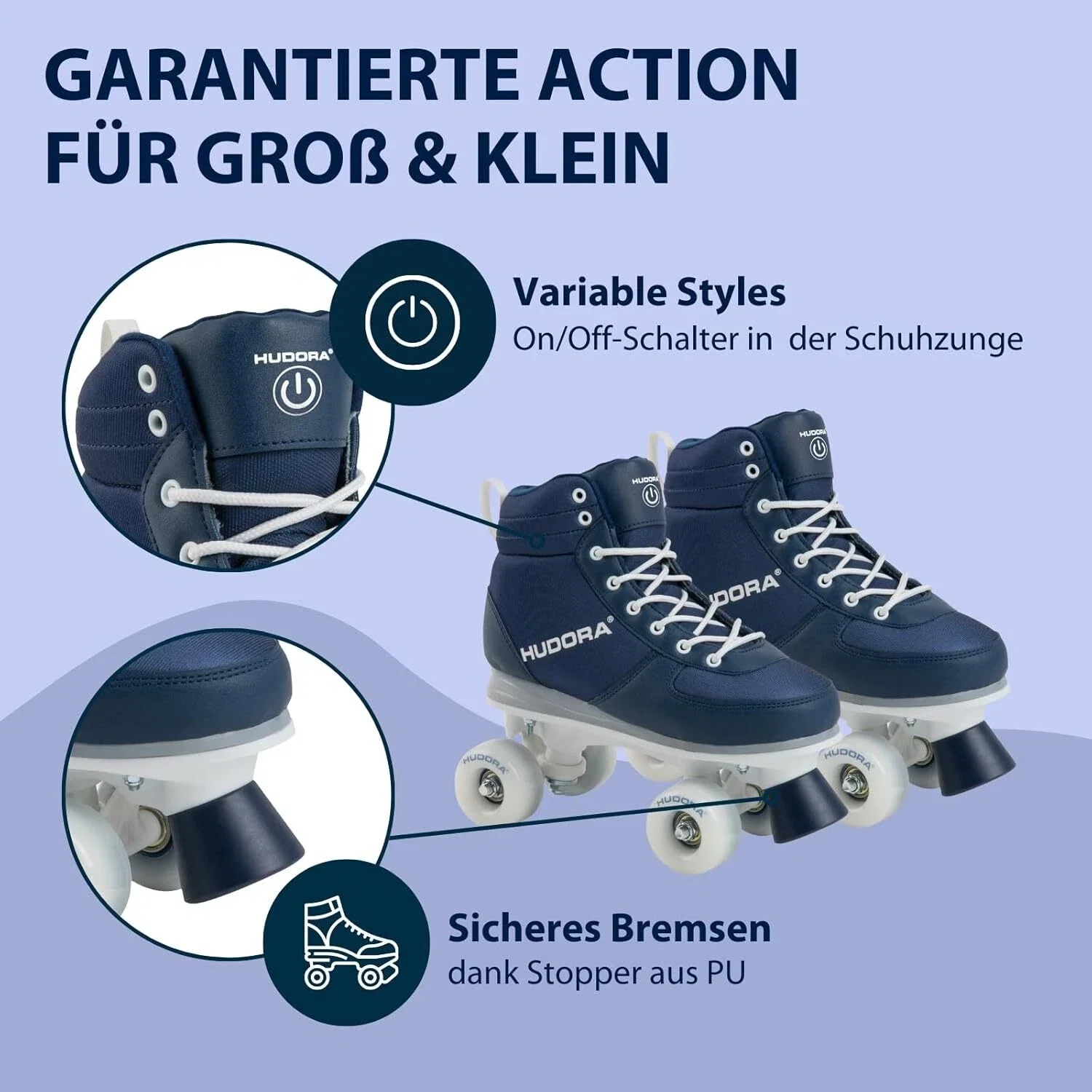 HUDORA LED Roller Kinderrollschuhe (29/30 & 31/32)