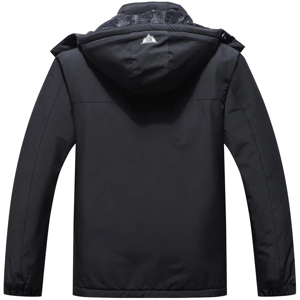 Herren Winter Skijacke wasserdichte winddichte atmungsaktive Jacke mit Fleecefutter abnehmbare Kapuze dicke Softshelljac B0FHH1VMXS 2 Herren Winter Skijacke wasserdichte winddichte atmungsaktive Jacke mit Fleecefutter abnehmbare Kapuze dicke Softshelljac B0FHH1VMXS 2