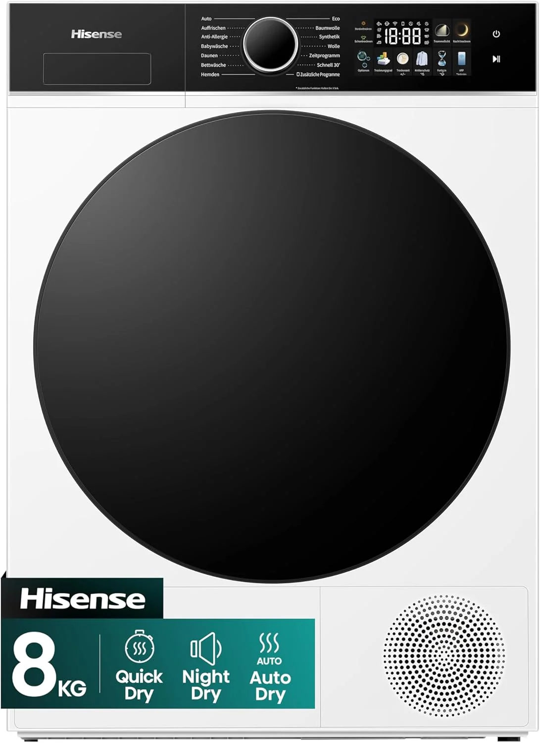 Hisense DH3I802BWCD Wärmepumpentrockner (8kg, EEK C)
