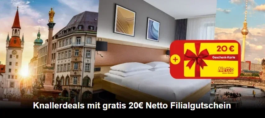 Hotelgutscheine mit 20 € Netto Filialgutschein – z.B.: Four Points Flex by Sheraton in Düsseldorf inkl. Frühstück ab 49€ zuweit + 20€ NEtto Gutschein
