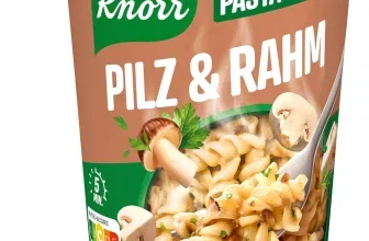 Ein Becher Knorr Pasta Pot Pilz & Rahm