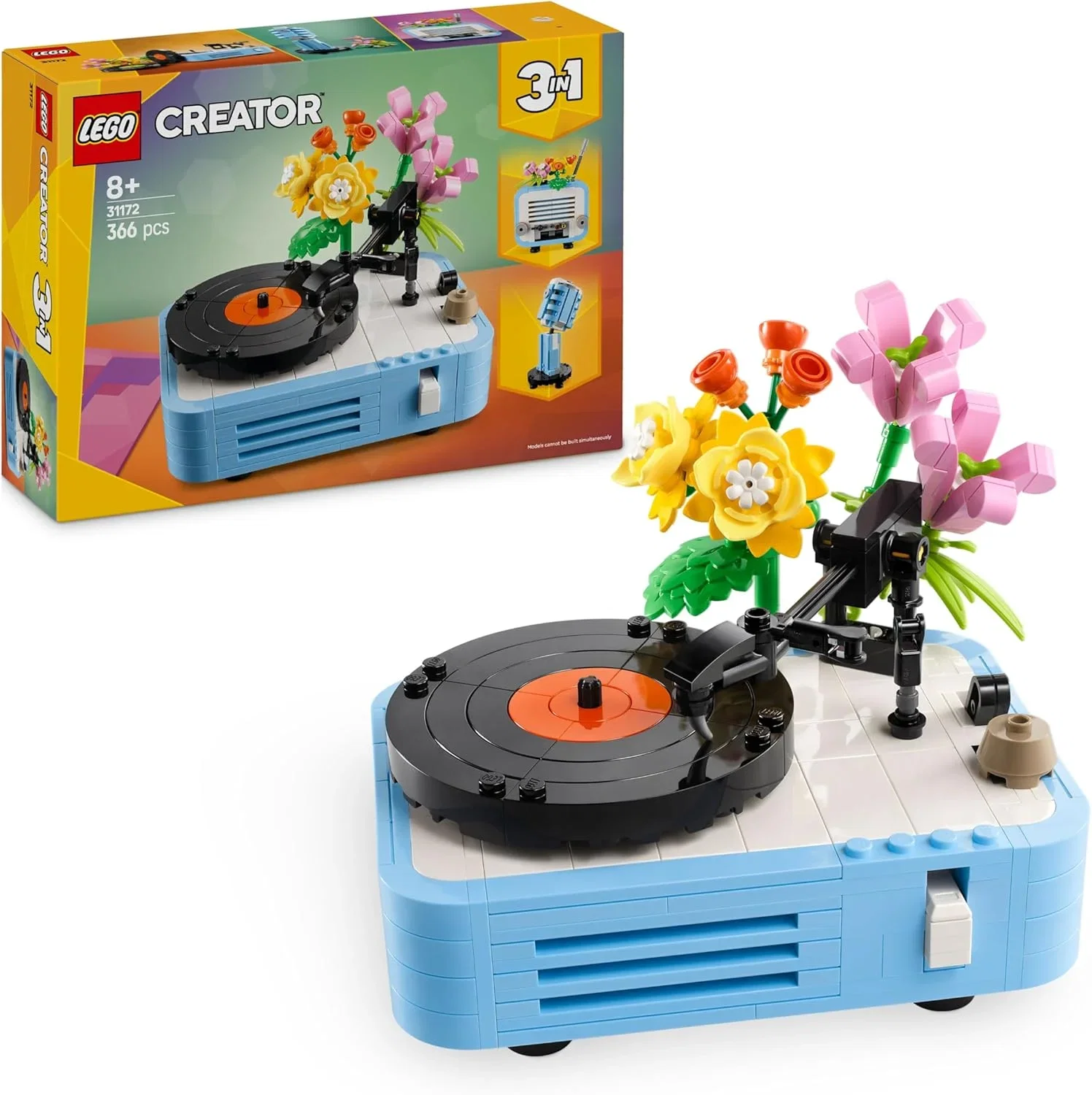 LEGO Creator 3 in 1 Plattenspieler mit Blumen 31172 LEGO Creator 3-in-1 - Plattenspieler mit Blumen (31172)